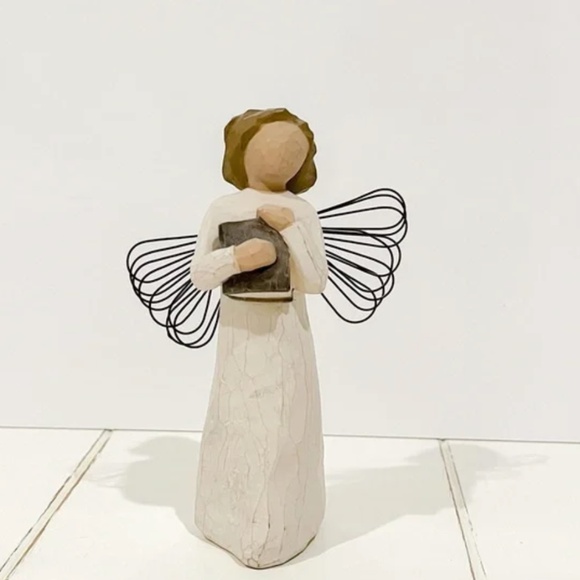 Willow Tree Vintage Angel of Learning Pew owned - Picture 1 of 2